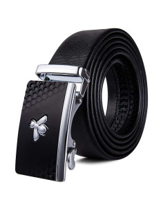 Cinturón de Ratchet Barry.Wang Cuero Genuino Hebilla Automática