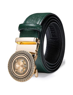 Cinturón de Ratchet Barry.Wang Cuero Genuino Verde 2.86cm