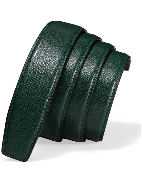 Cinturón Ratchet Barry.Wang Cuero Genuino 2.86cm Ajustable