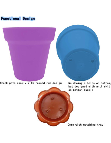 50 Macetas de Vivero PURPLE STAR 1N con Domo de Humedad