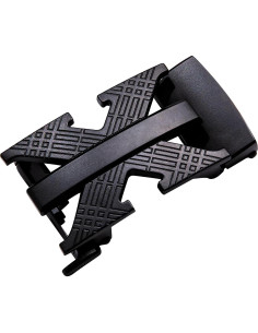 Cinturón de Ratchet Barry.Wang Cuero Genuino Gris 2.86 cm 2