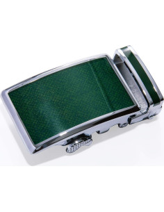 Cinturón de Ratchet Barry.Wang Cuero Genuino Verde 2.86cm 2