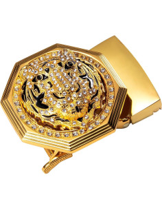 Cinturón de Ratchet Barry.Wang para Hombres Cuero 3.5cm 2