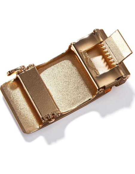 Cinturón de Ratchet Barry.Wang para Hombres Cuero Negro