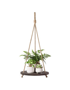 Estante Colgante Dahey Redondo de Madera 33 cm Vintage