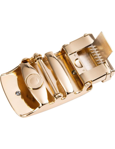 Cinturón Ratchet Barry.Wang Cuero Genuino 2.86cm Ajustable