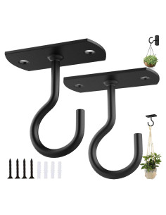 Ganchos de Techo ASZUNE 2.5in (6.35cm) para Plantas - 2 Piezas