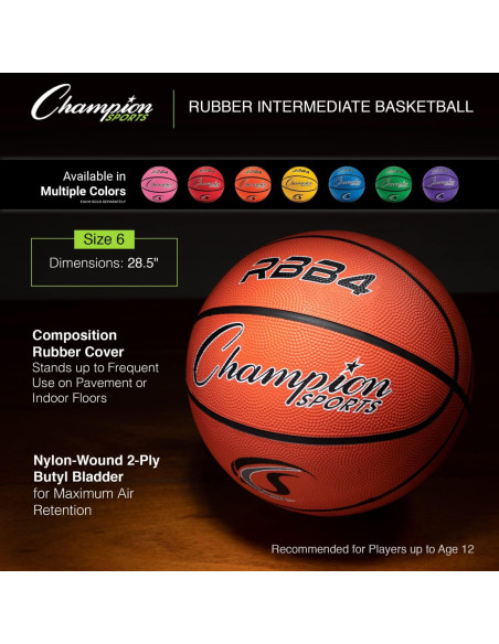 Balón de Baloncesto Champion Sports Junior 5 Azul