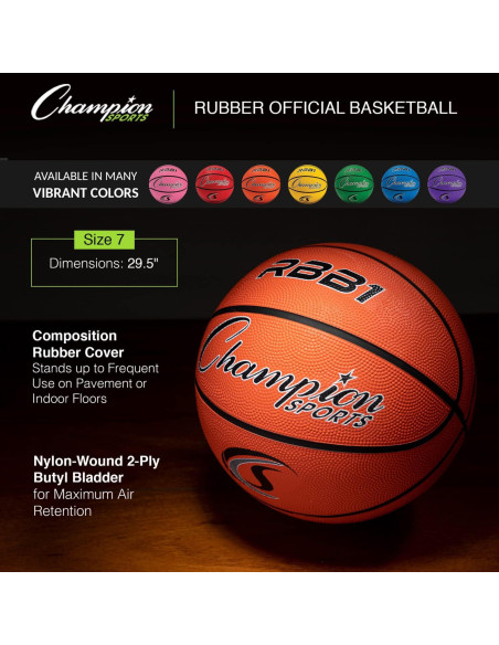 Balón de Baloncesto Champion Sports Junior 5 Azul