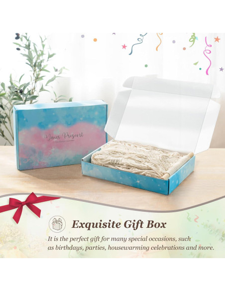 Soportes de Macramé Mkono para Plantas - Paquete de 6 Colgantes