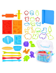 Juego de Herramientas de Masa para Niños 37 Piezas