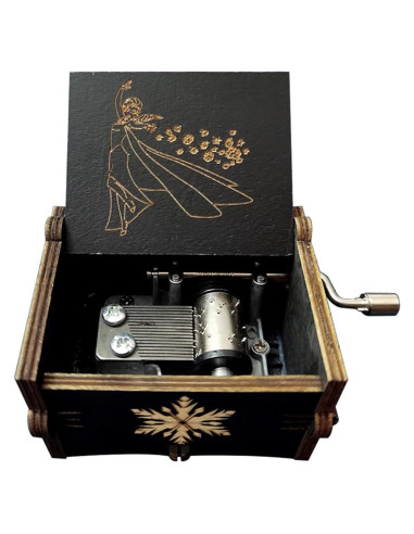 Caja de Música Bolunlun de Madera Congelados 6,35x5,08 cm