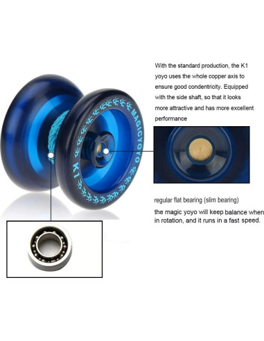 Yoyo MAGICYOYO K1-Plus para Niños - Paquete de 3 Colores