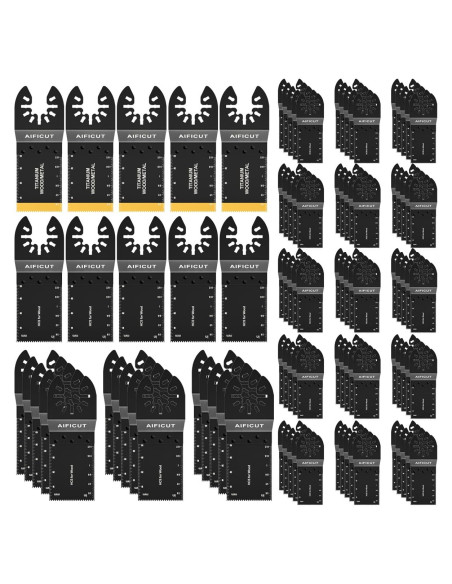100 Hojas de Sierra Oscilante AIFICUT para Madera
