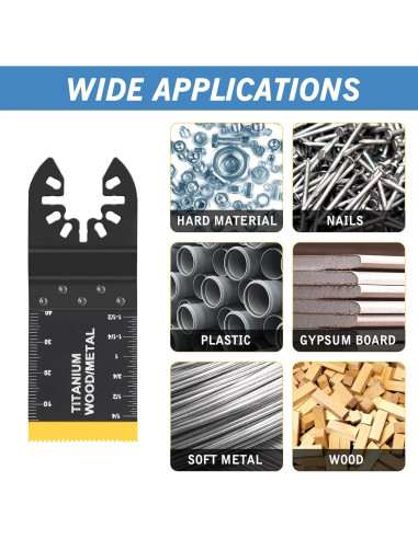 100 Hojas de Sierra Oscilante AIFICUT para Madera