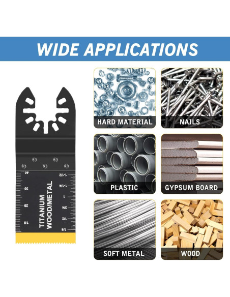 100 Hojas de Sierra Oscilante AIFICUT para Madera
