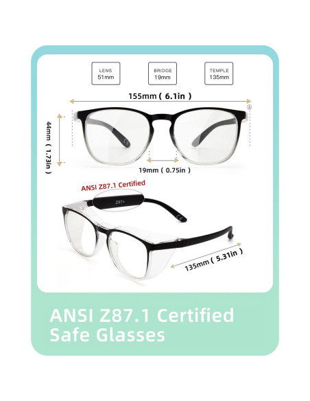 Gafas de Seguridad LianSan Fangkuanghf-tp Anti-Niebla UV