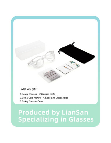 Gafas de Seguridad LianSan Fangkuanghf-tp Anti-Niebla UV
