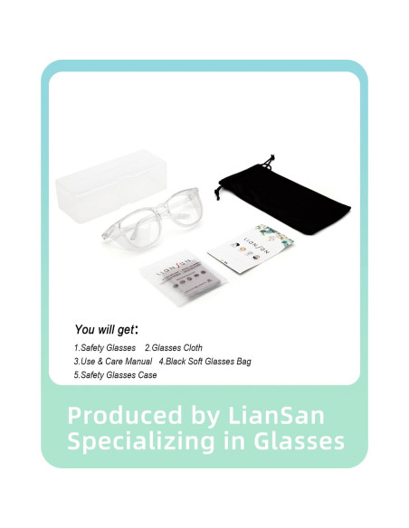 Gafas de Seguridad LianSan Fangkuanghf-tp Anti-Niebla UV
