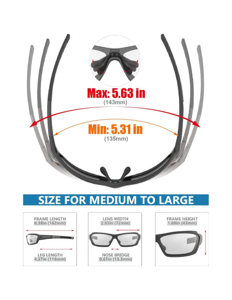 Gafas de Protección TR90 para Deportes de Motor - J11