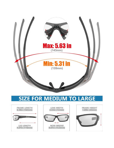 Gafas de Protección TR90 para Deportes de Motor - J11