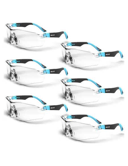 Gafas de Seguridad DEX FIT SG210 Antivaho UV385 Ajustables