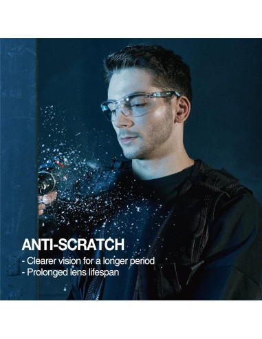 Gafas de Seguridad DEX FIT SG210 Antivaho UV385 Ajustables