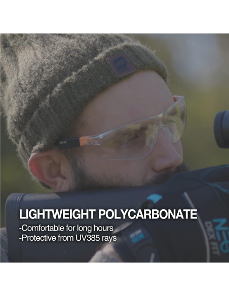 Gafas de Seguridad DEX FIT SG210 Antivaho UV385 Ajustables