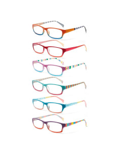 Gafas de lectura Kerecsen para mujeres 6 Pack con filtro UV