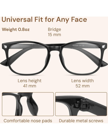 Gafas de luz azul Gaoye para mujer - 99% bloqueo UV400 - 3 colores