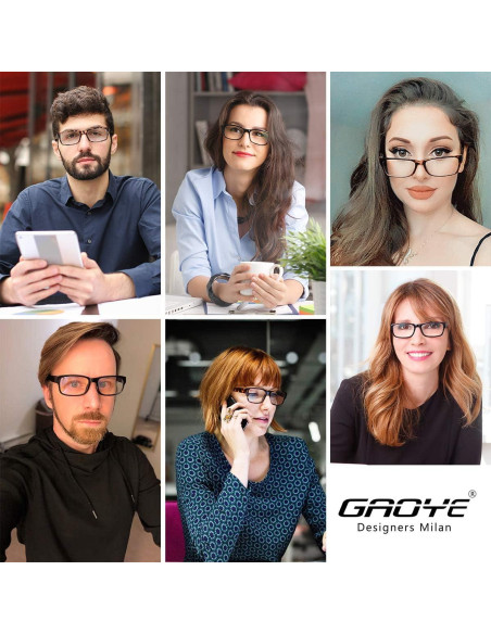 Gafas de lectura Gaoye 5 Pack Anti Luz Azul 1.75x