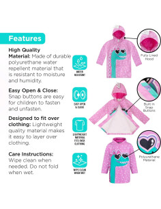 Set Paraguas y Chaqueta de Lluvia Niñas Addie & Tate 2