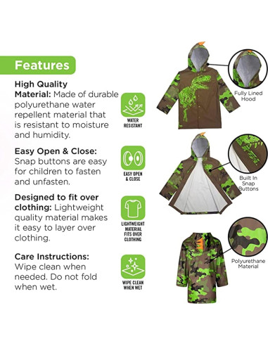 Set Paraguas y Chaqueta de Lluvia Addie & Tate Unicornio