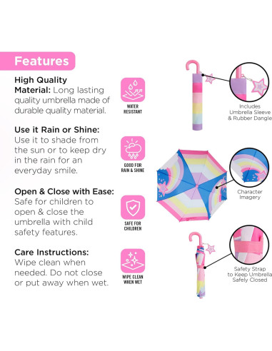 Set Paraguas y Chaqueta de Lluvia Niñas Addie & Tate