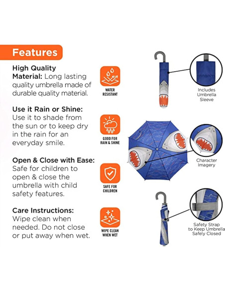 Paraguas y Chaqueta de Lluvia Addie & Tate para Niñas