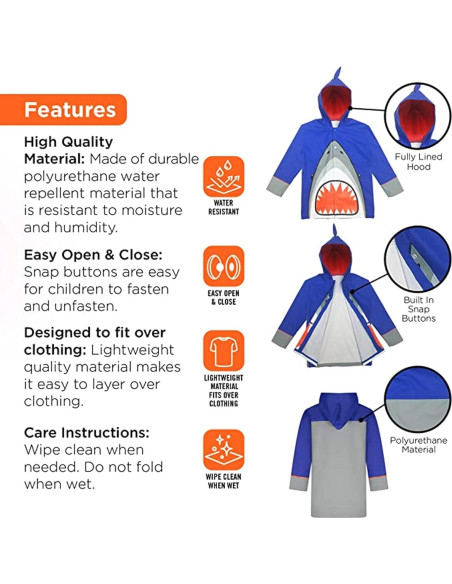 Paraguas y Chaqueta de Lluvia Addie & Tate para Niñas