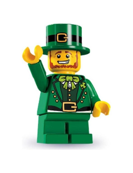Minifigura LEGO Serie 6 Leprechaun con Olla de Oro
