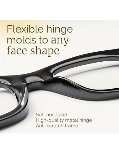 Gafas de Lectura CCVOO 6 Pack Estilo Oprah para Mujeres