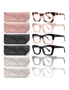 Gafas de Lectura CCVOO 6 Pack Oprah Luz Azul 2.25x