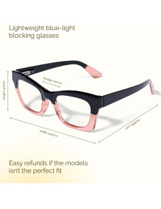 Gafas de Lectura CCVOO 6 Pack Oprah Luz Azul 1.0x 2