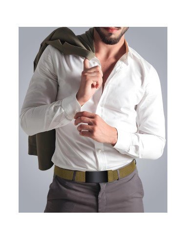 Cinturón Ratchet Fairwin de Nylon para Hombre 91-107 cm