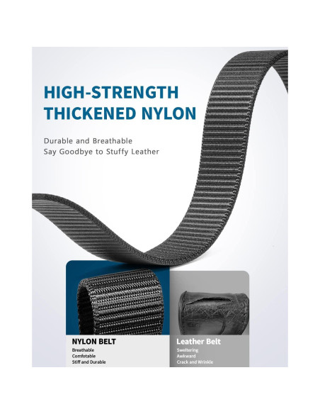 Cinturón de Nylon Fairwin Automático para Hombre 3,18 cm