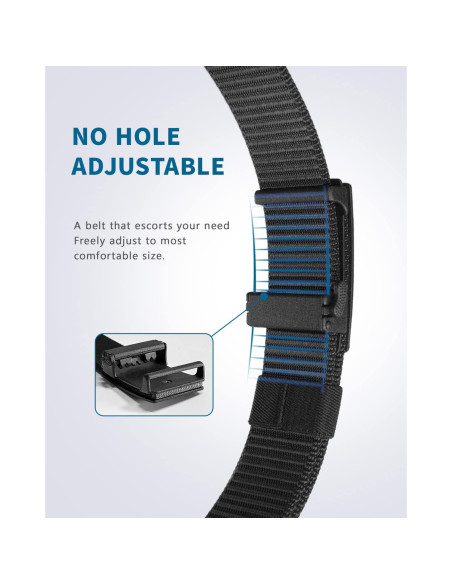 Cinturón de Nylon Fairwin Automático para Hombre 3,18 cm