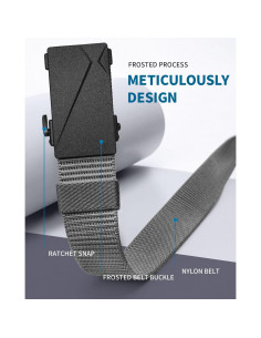 Cinturón Ratchet Fairwin para Hombre 71-86 cm Nylon Automático 2