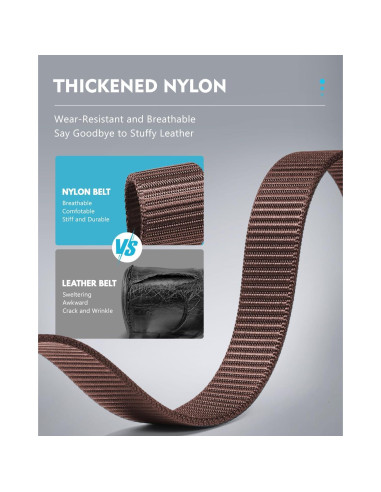 Cinturón de Nylon Fairwin Automático para Hombre 3,18 cm