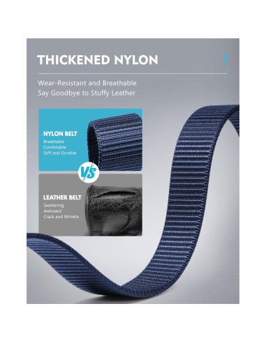 Cinturón de Nylon Fairwin Automático para Hombre 3,18 cm