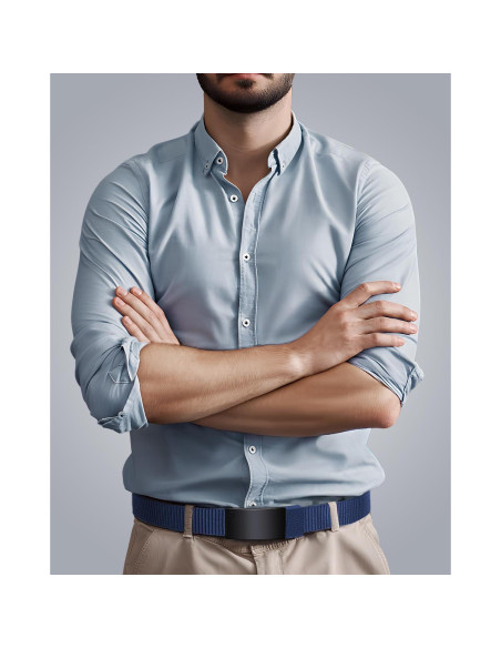 Cinturón de Nylon Fairwin Automático para Hombre 3,18 cm