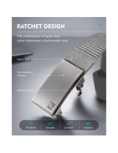 Cinturón Fairwin de Nylon Automático para Hombre 106,68 cm 2