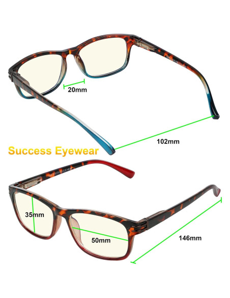 Gafas de Lectura Success Eyewear 2 Pares Antirreflejo
