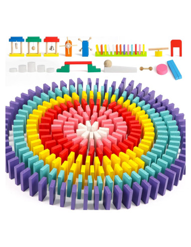 Juego de Dominó Wondertoys 600 Piezas Madera Educativo